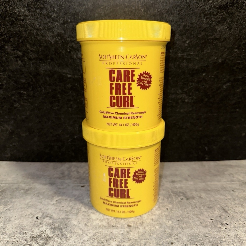 2 Softsheen Carson Care Free Curl Cold Wave Chemical Rearranger MAXIMUM Strength